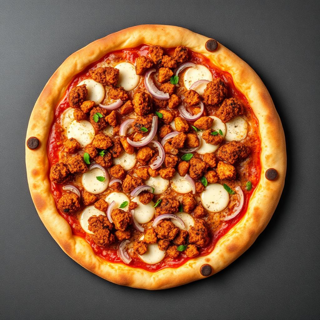 Chicken Kabab Pizza